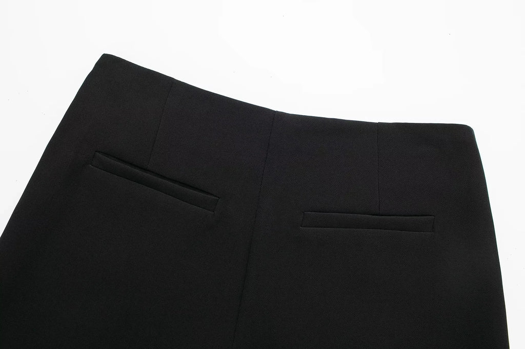 HXAO Women's Skirt Shorts Summer Beige Black Skirt Pants Woman Office High Waist Skort For Women Asymmetrical Pink Brown Skirt