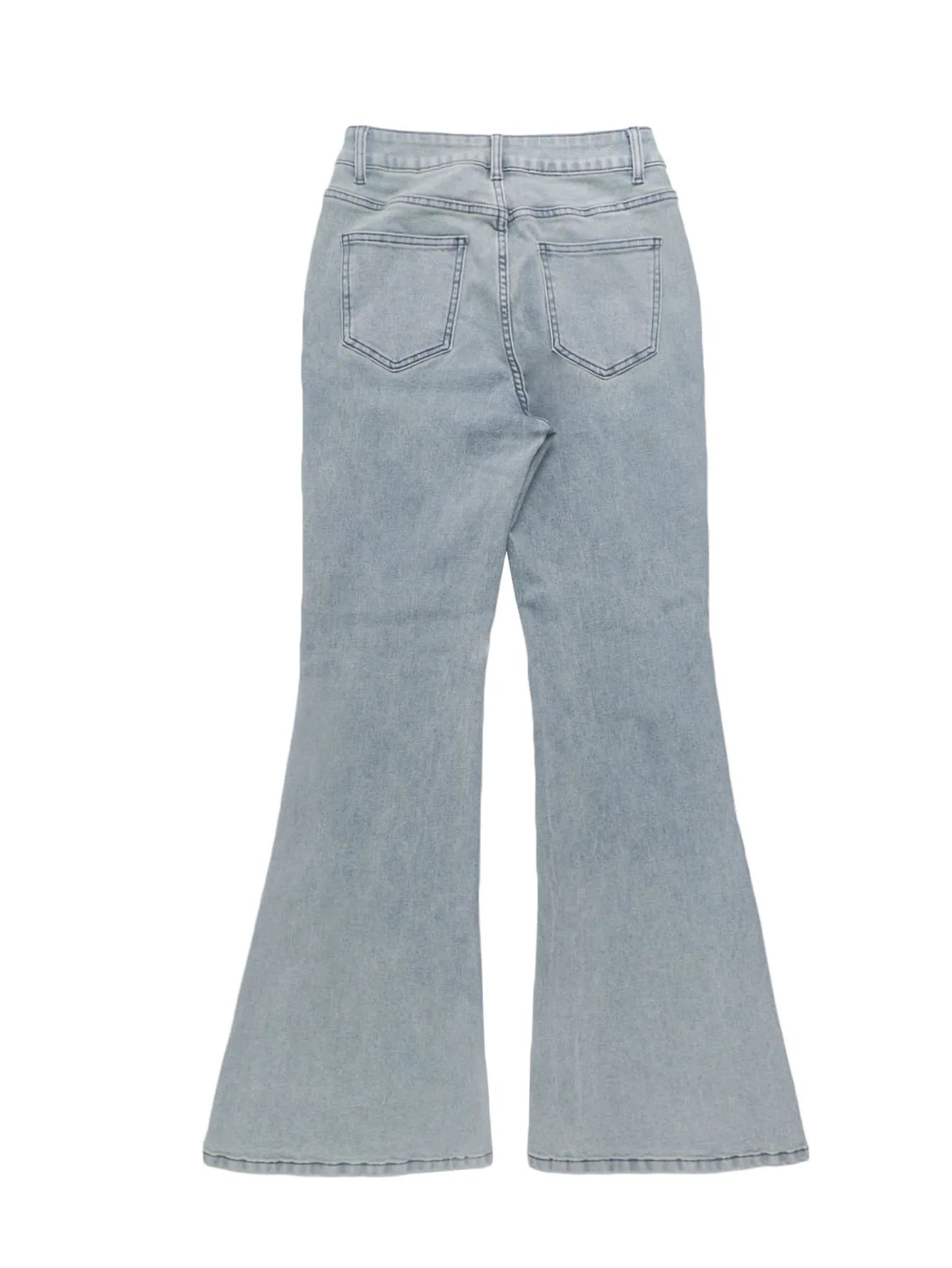 Saint Ivy Wide Leg Distressed Jeans