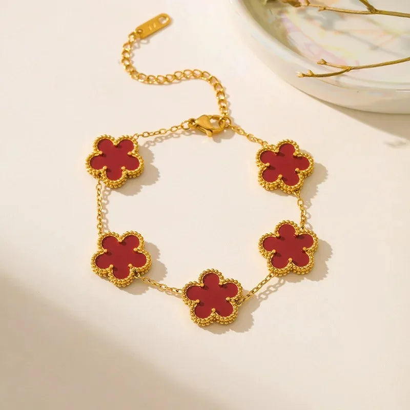 Five Petal Shell Bracelet