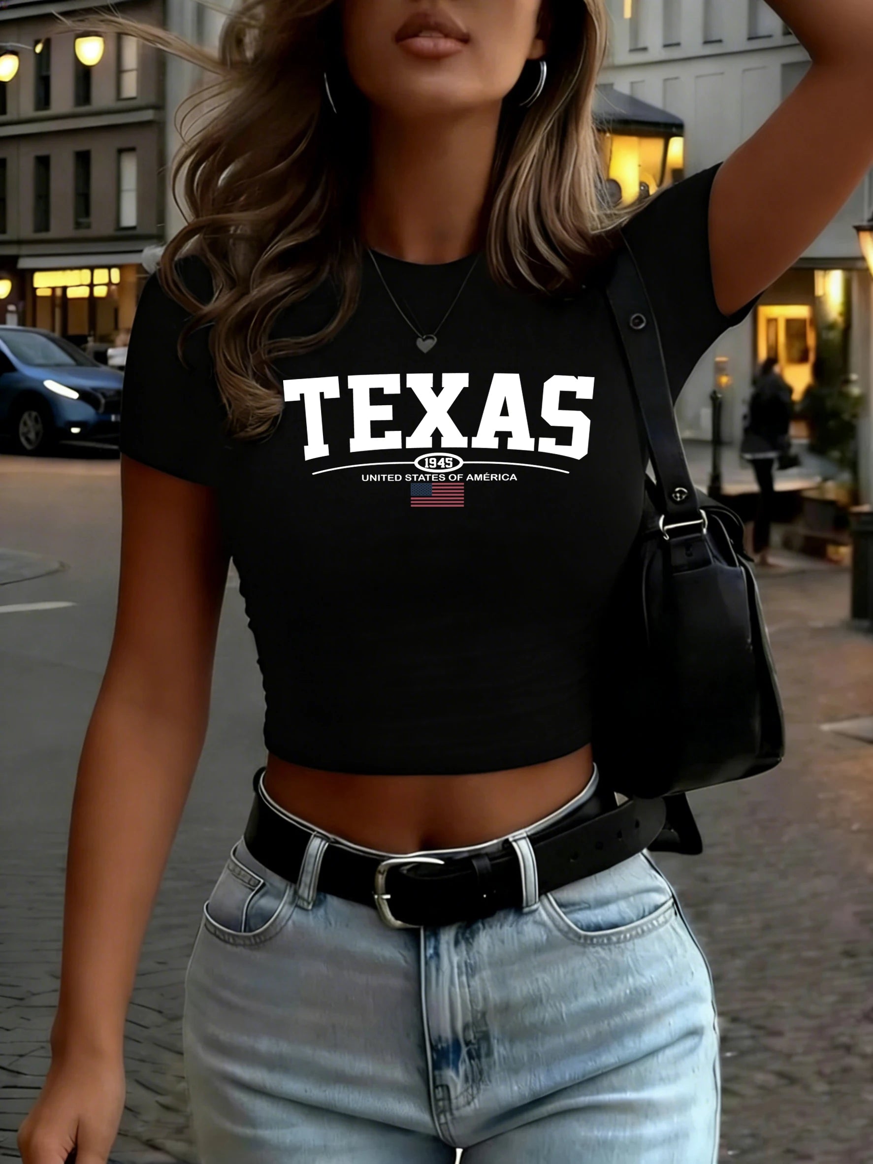 Lone Star Crop Tee