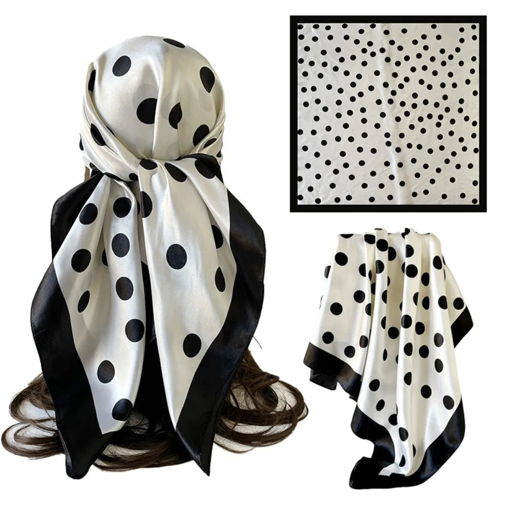 Polka Dot Square Scarf