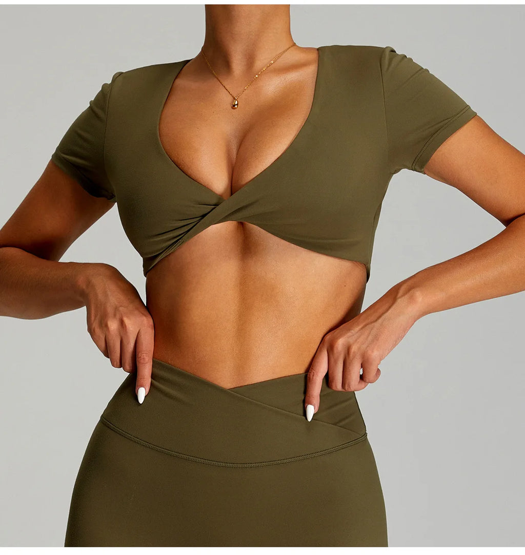 Open Back Crop Top