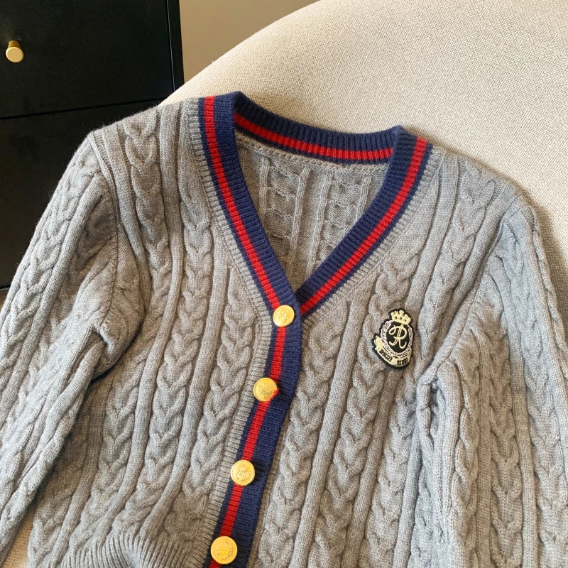 V-Neck Cashmere-Blend Pullover