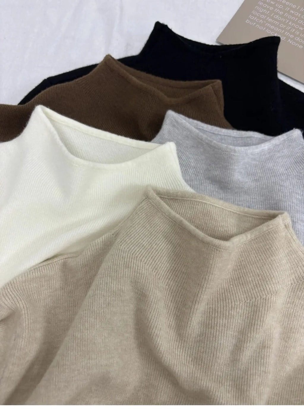Vintage Slim Turtleneck Knit Pullover