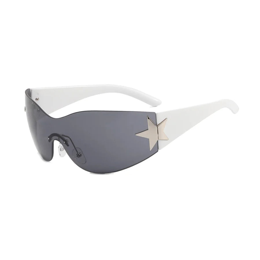 Y2K Star Rimless Sunglasses