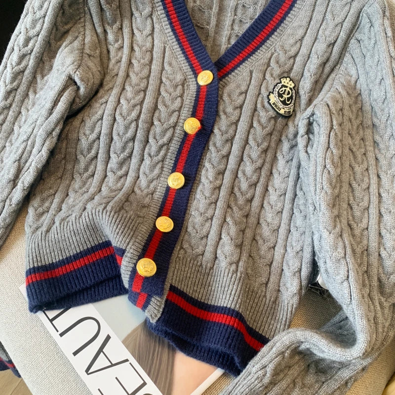 V-Neck Cashmere-Blend Pullover