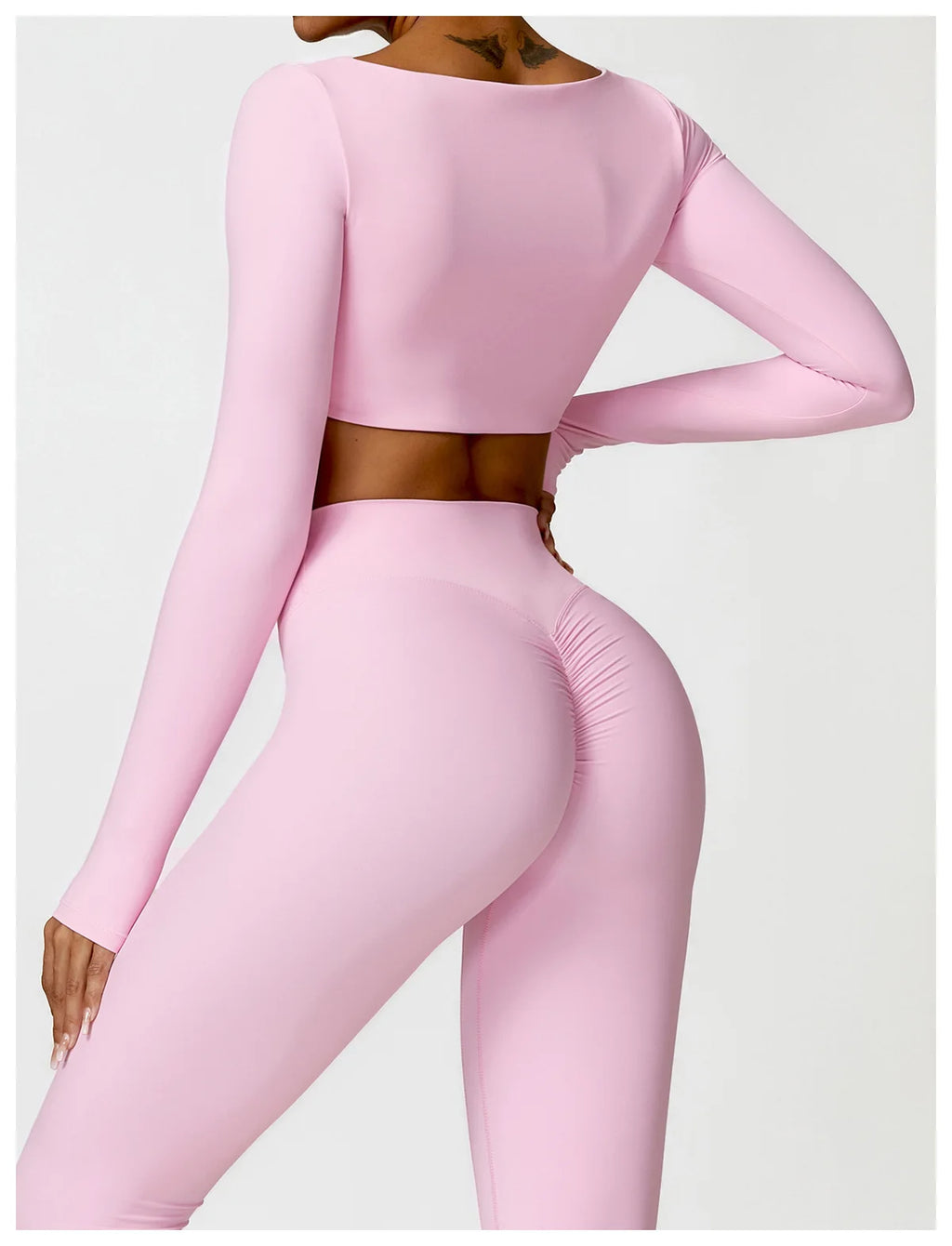 New Yoga Long sleeved Women's Outdoor Running Fitness Wear T-shirt Long sleeved Yoga Shirt Gym Push Up Workout Single Piece Top