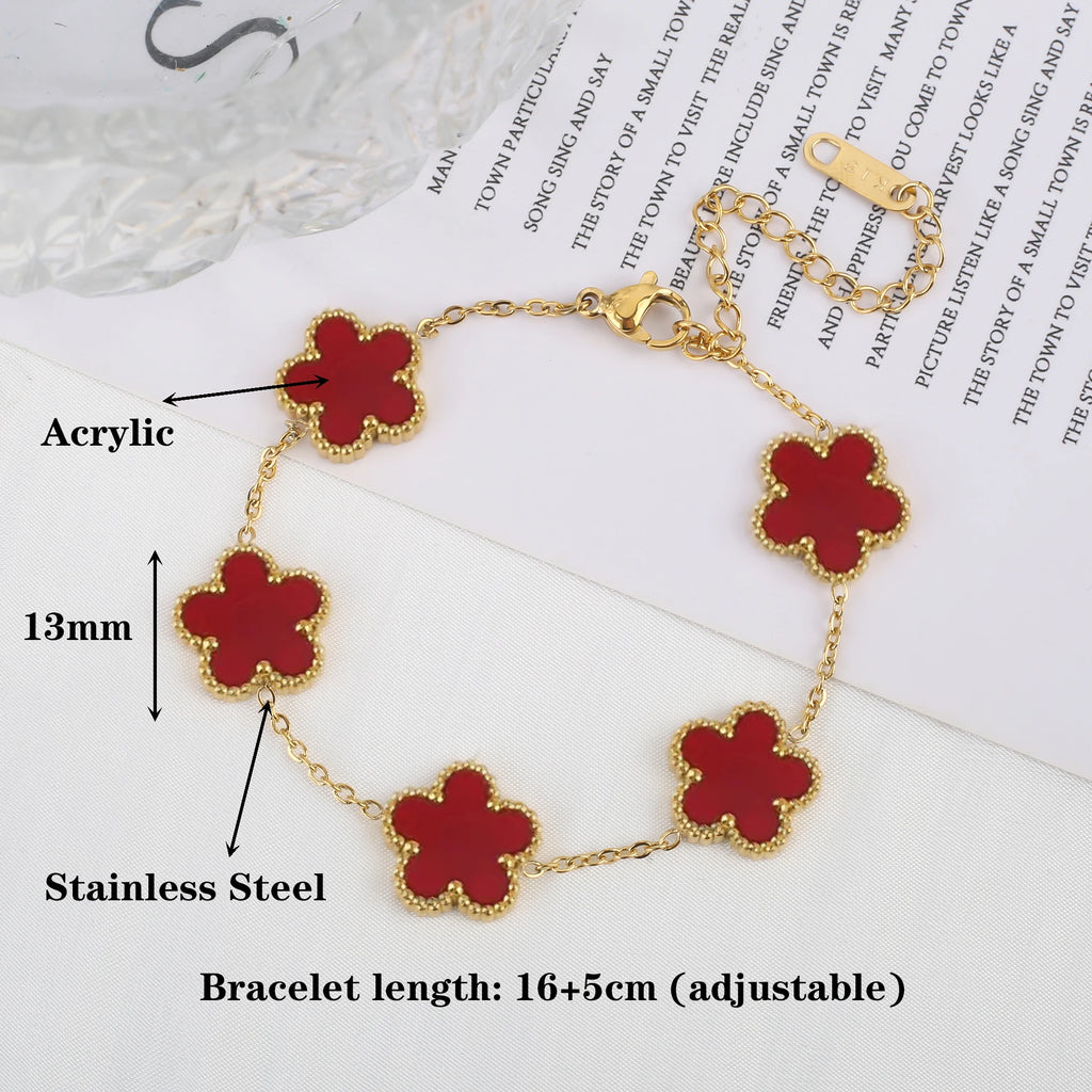 Five Petal Shell Bracelet