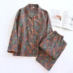 Crepe Cardigan Lounge Set