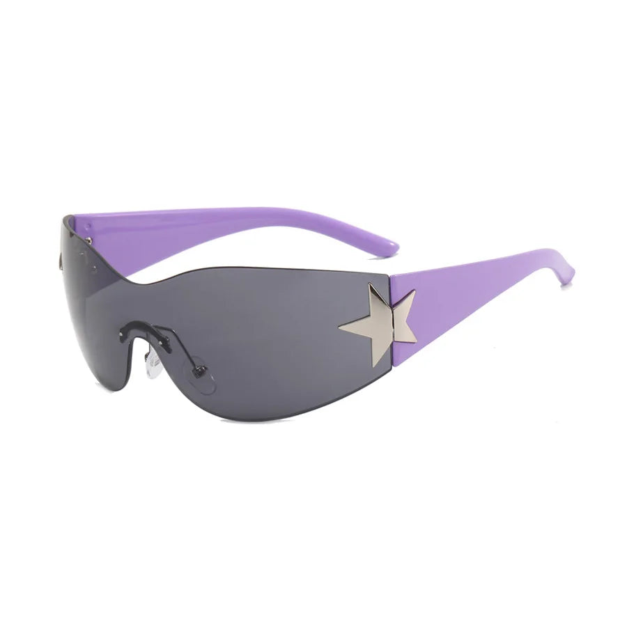 Y2K Star Rimless Sunglasses