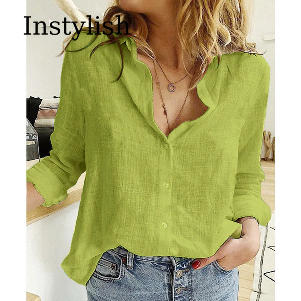 Linen Oversized Blouse