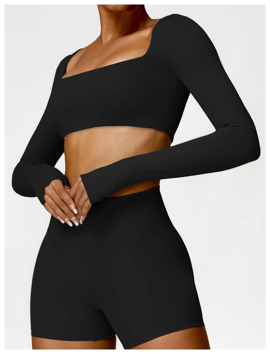 New Yoga Long sleeved Women's Outdoor Running Fitness Wear T-shirt Long sleeved Yoga Shirt Gym Push Up Workout Single Piece Top