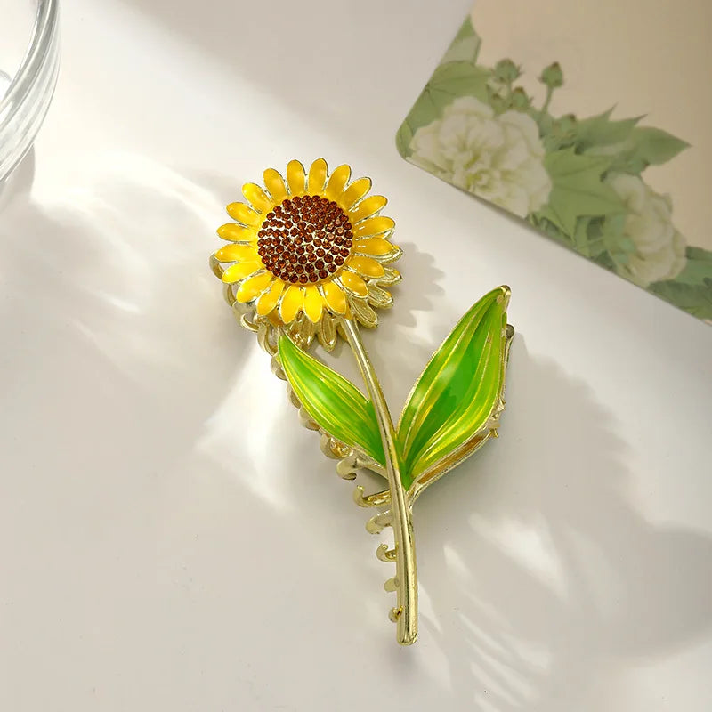Sunflower Hair Claw