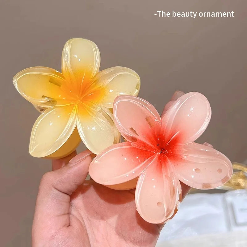 Floral Hair Claw Clip