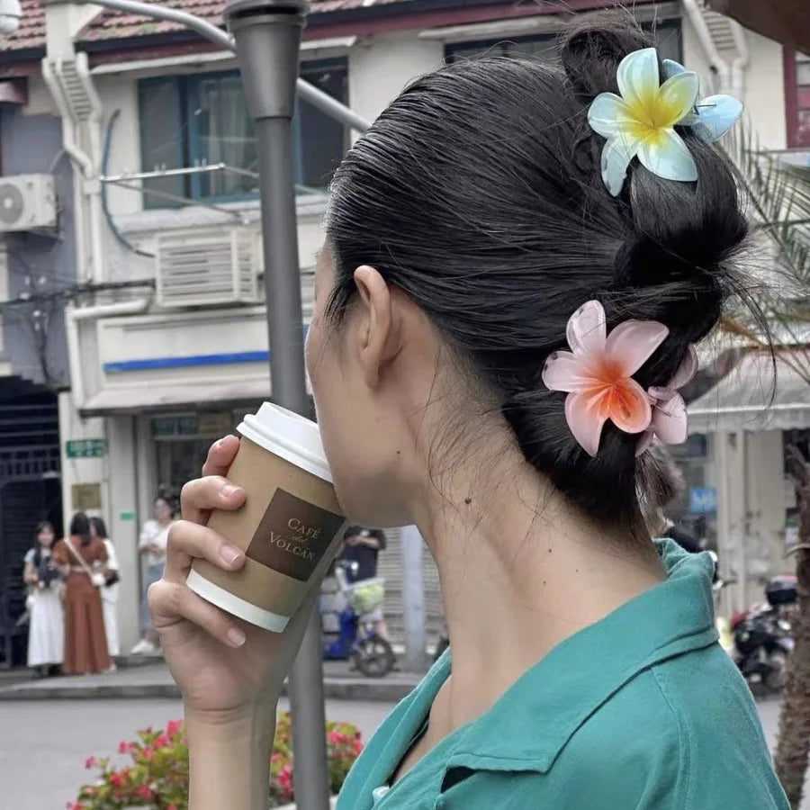 Floral Hair Claw Clip