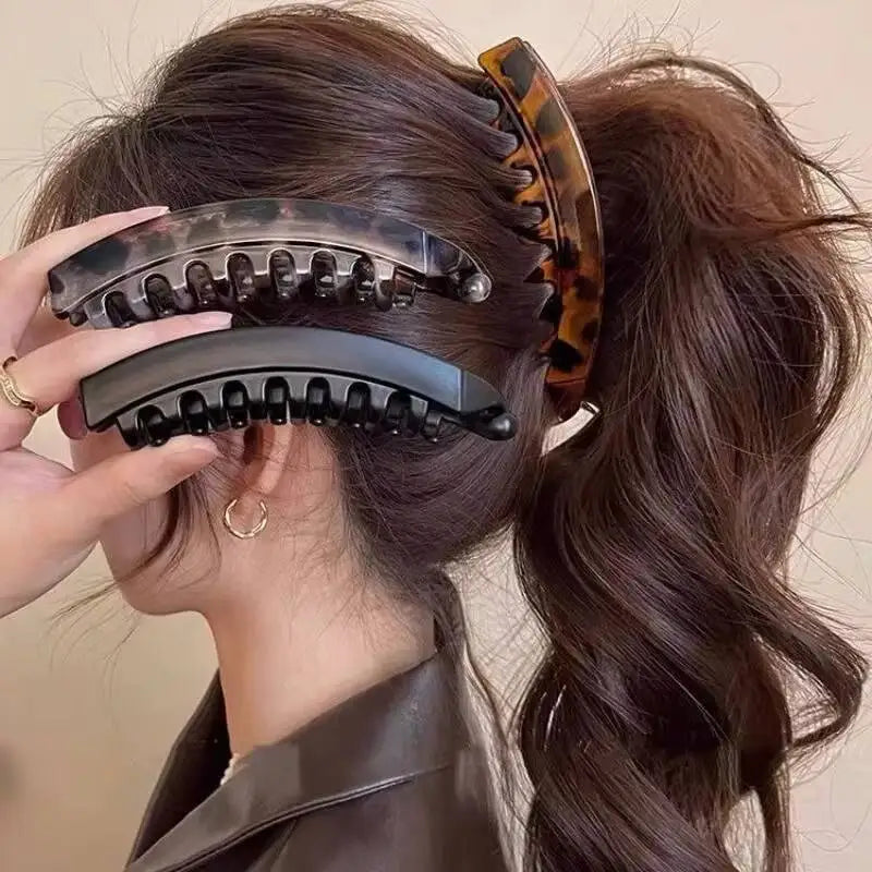 Tortoiseshell Banana Hair Clip
