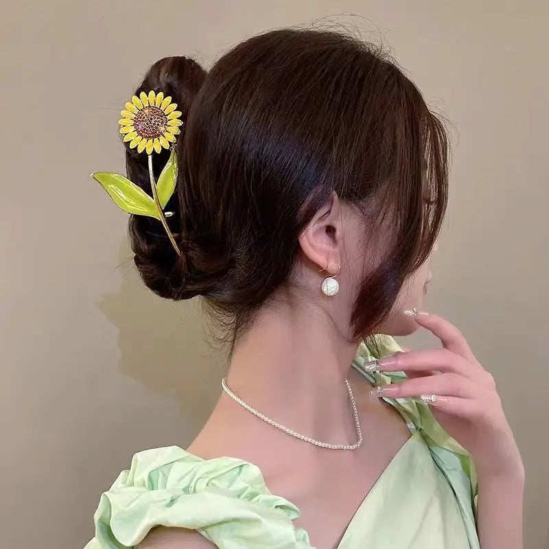 Sunflower Hair Claw