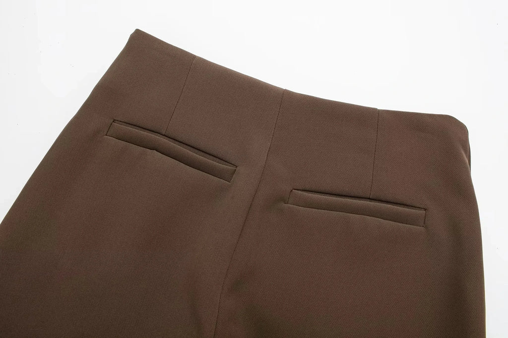 HXAO Women's Skirt Shorts Summer Beige Black Skirt Pants Woman Office High Waist Skort For Women Asymmetrical Pink Brown Skirt