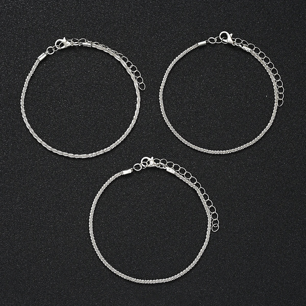 Butterfly & Pearl Anklet Set