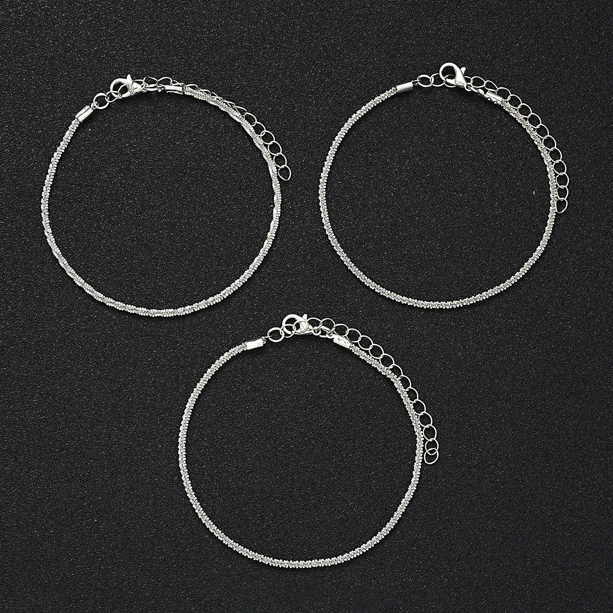 Butterfly & Pearl Anklet Set