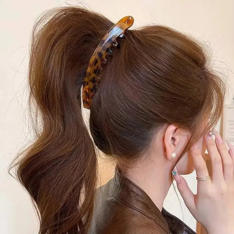 Tortoiseshell Banana Hair Clip
