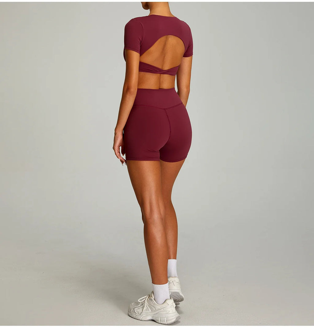 Open Back Crop Top