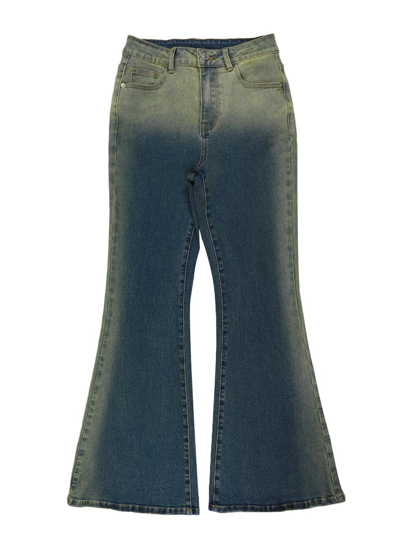 Saint Ivy Wide Leg Distressed Jeans
