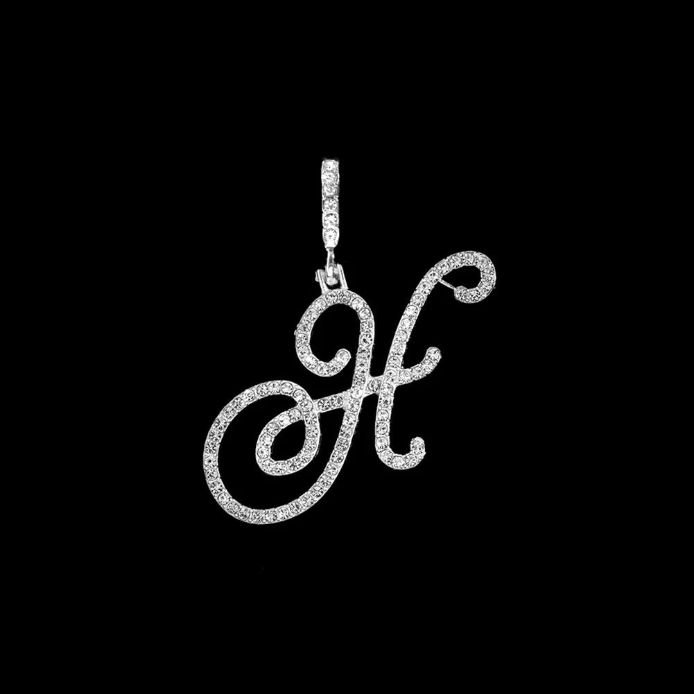 Crystal Initial Letter Necklace