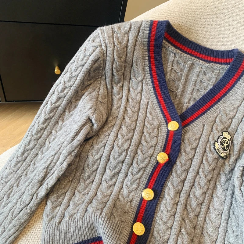 V-Neck Cashmere-Blend Pullover