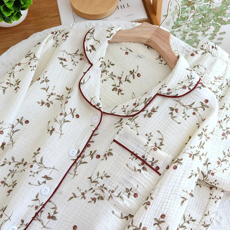 Crepe Cardigan Lounge Set
