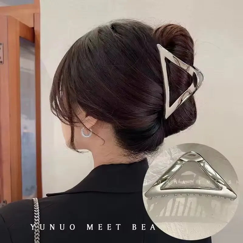 Geometric Metal Hair Claw