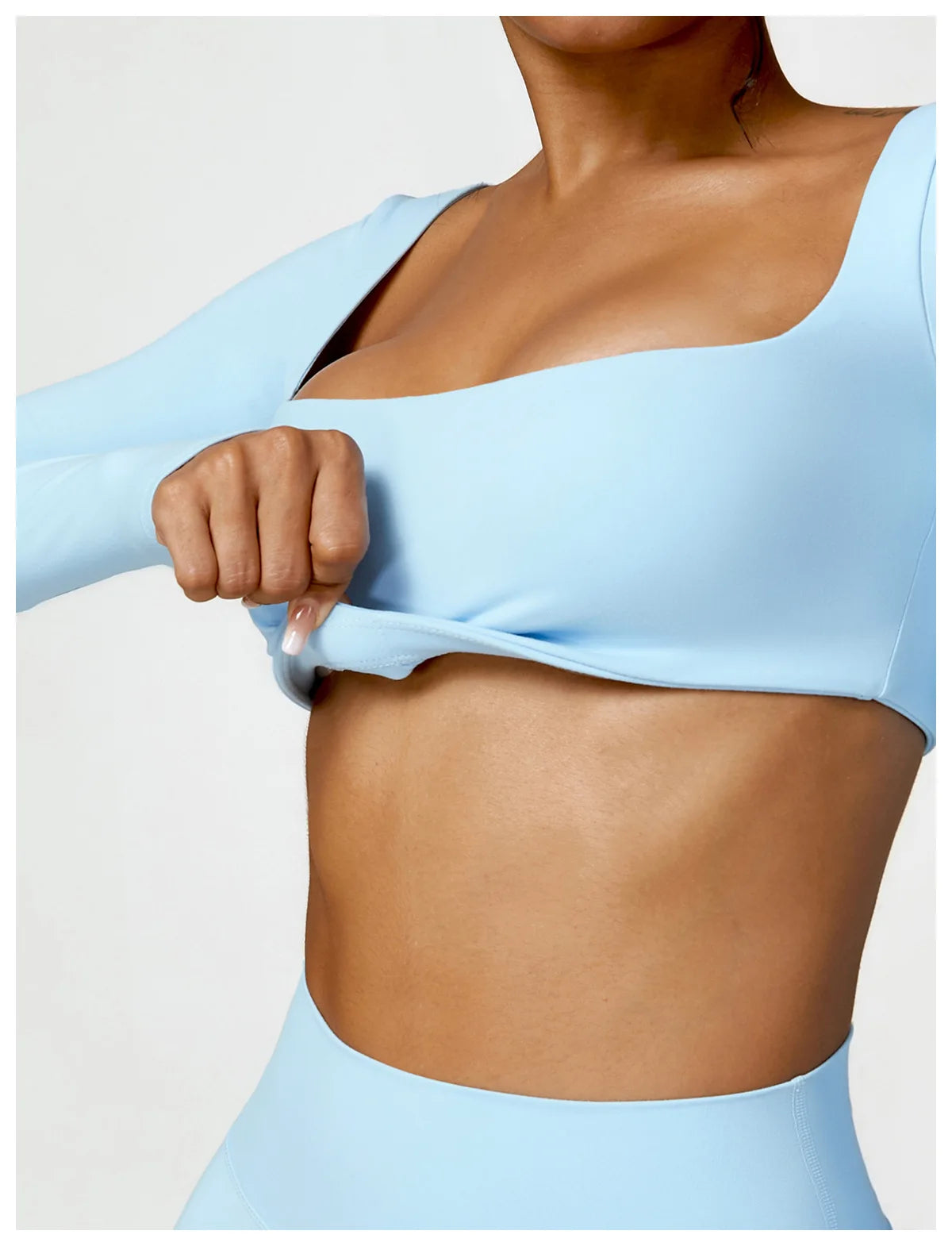 New Yoga Long sleeved Women's Outdoor Running Fitness Wear T-shirt Long sleeved Yoga Shirt Gym Push Up Workout Single Piece Top