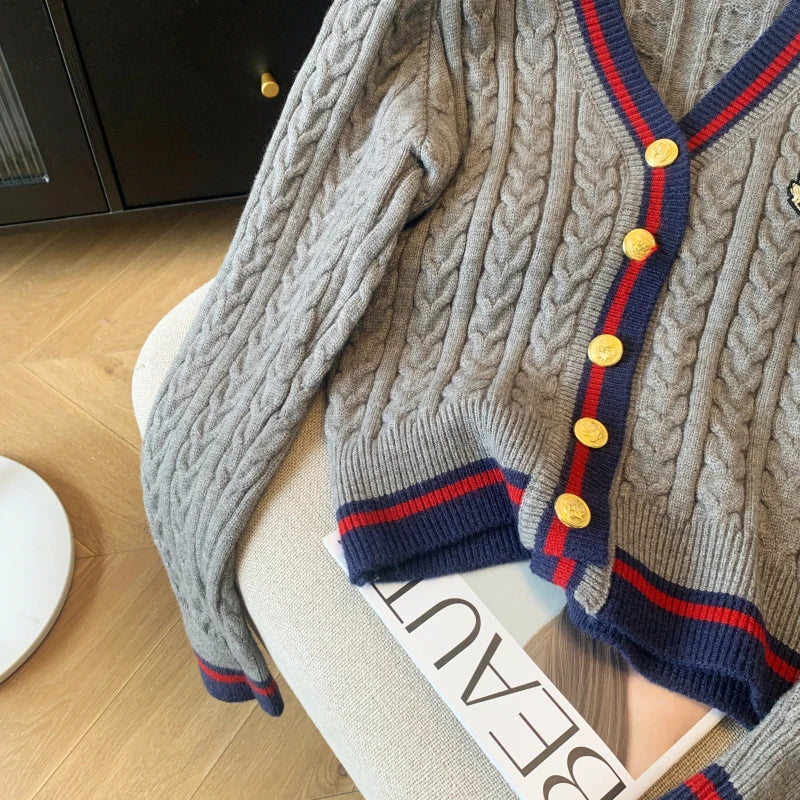 V-Neck Cashmere-Blend Pullover