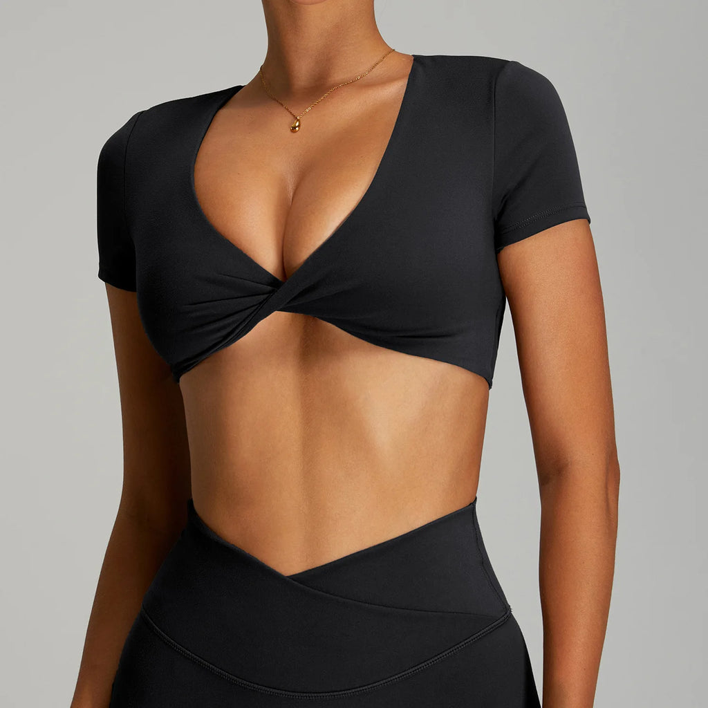Open Back Crop Top