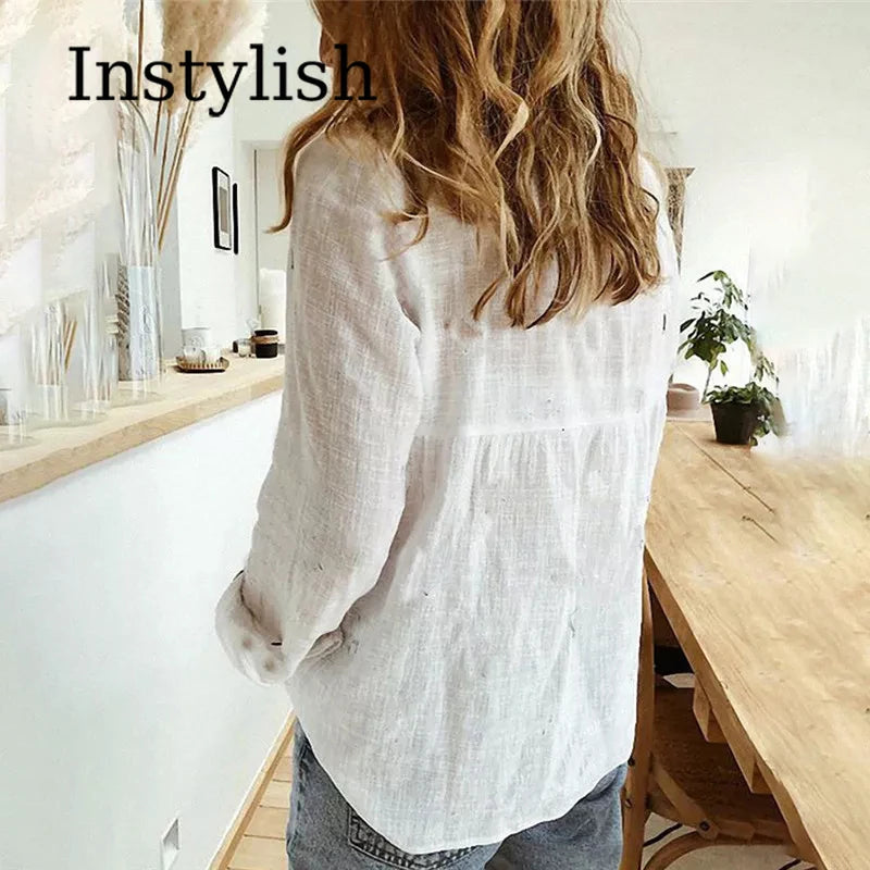 Linen Oversized Blouse