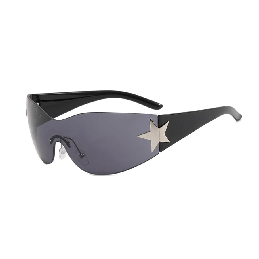 Y2K Star Rimless Sunglasses