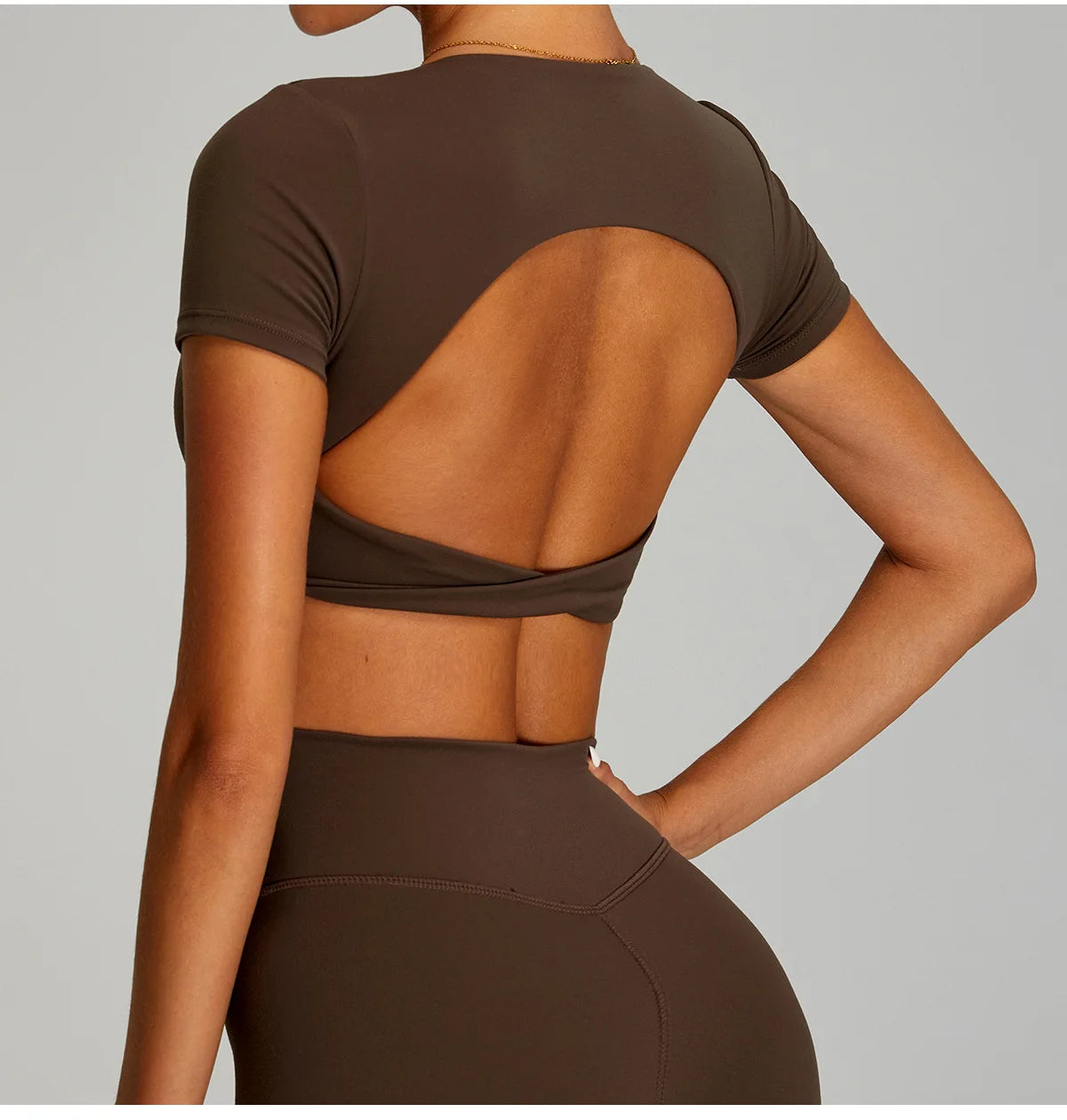 Open Back Crop Top