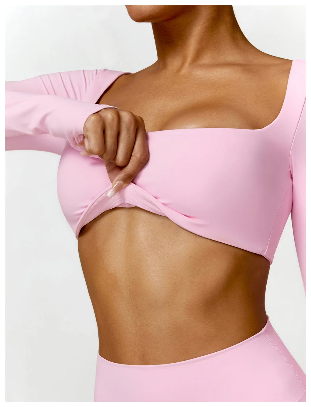 New Yoga Long sleeved Women's Outdoor Running Fitness Wear T-shirt Long sleeved Yoga Shirt Gym Push Up Workout Single Piece Top