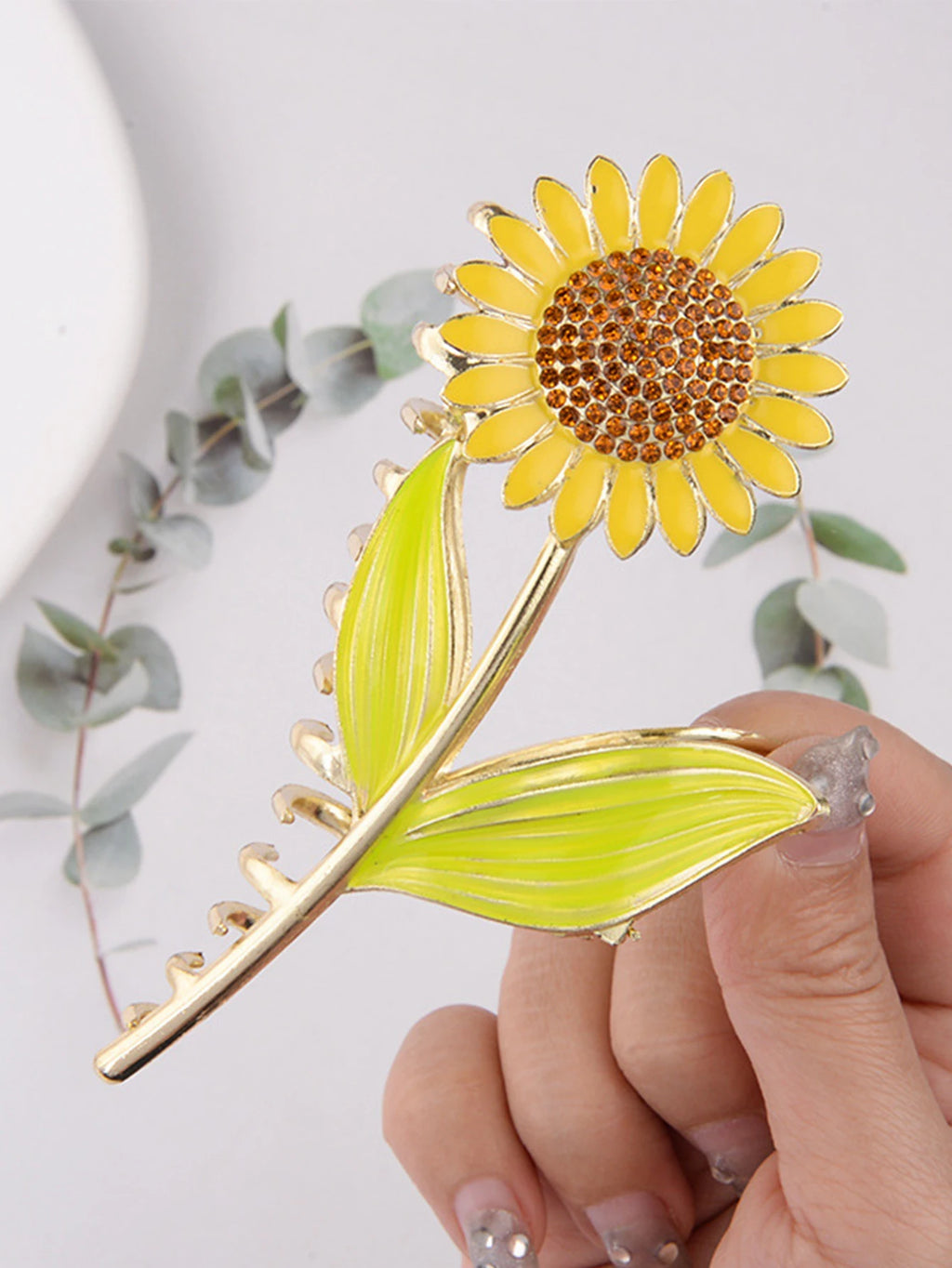 Sunflower Hair Claw