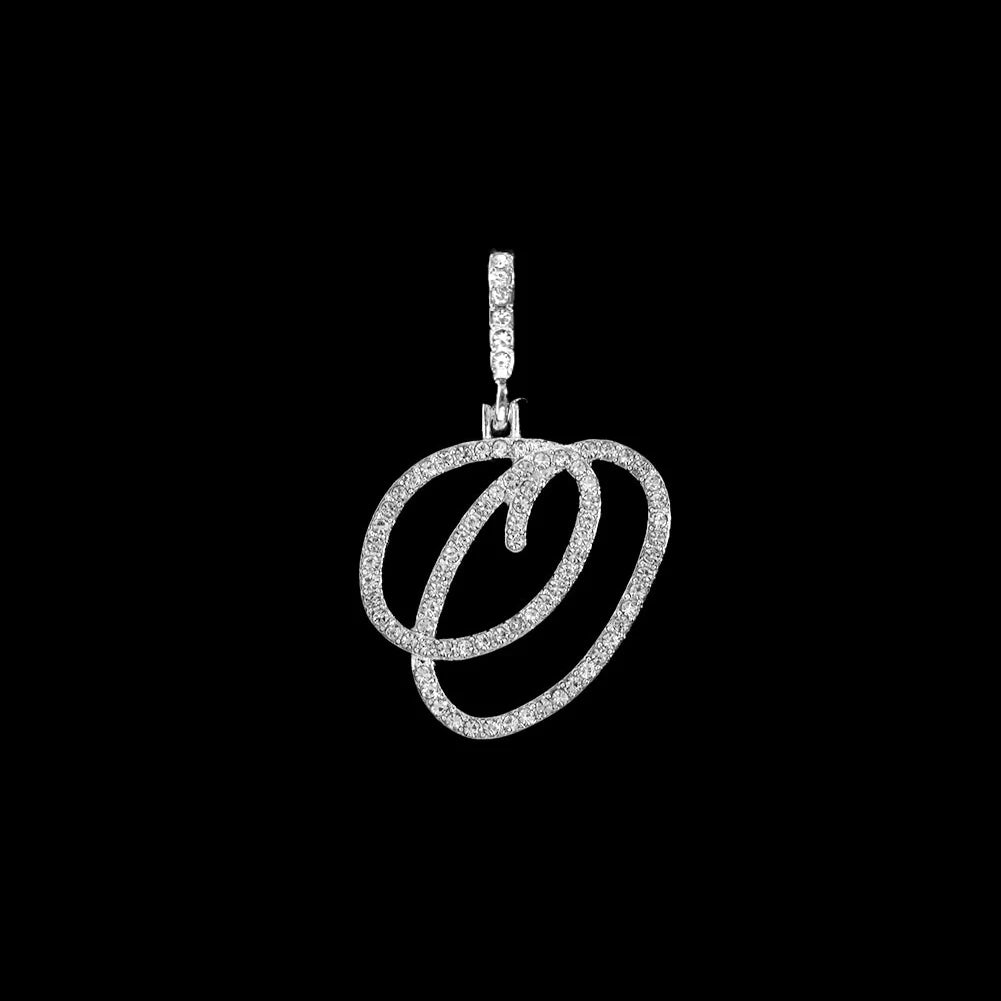 Crystal Initial Letter Necklace