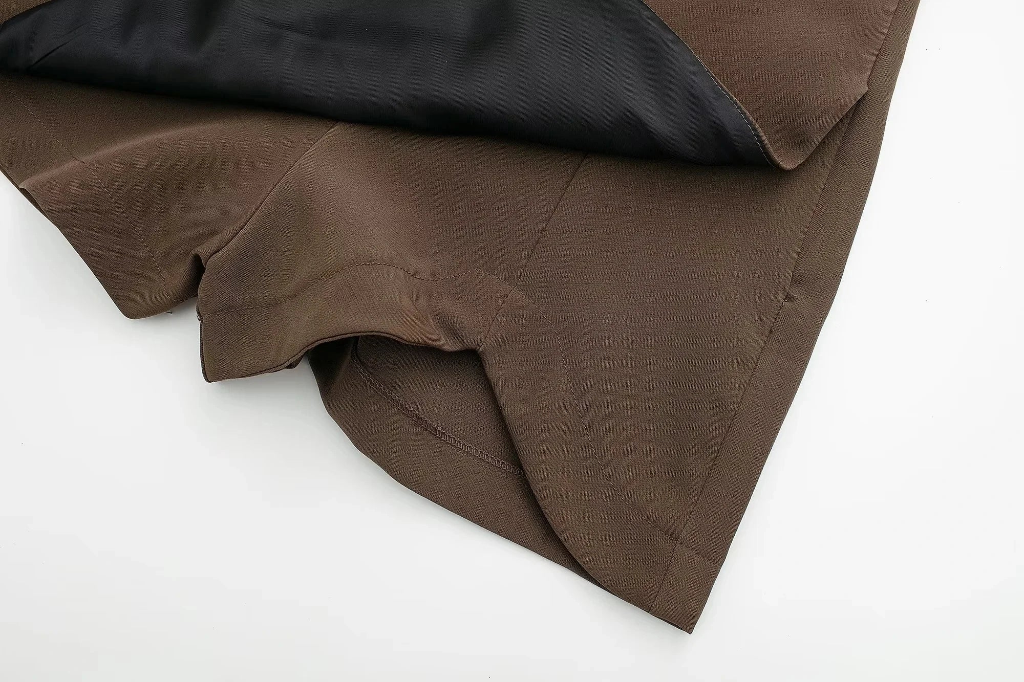 HXAO Women's Skirt Shorts Summer Beige Black Skirt Pants Woman Office High Waist Skort For Women Asymmetrical Pink Brown Skirt