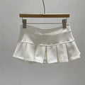 Sexy Mini Skirt Women New Summer Black Fashion Zipper Partywear Casual Slim Pleated Skirt Elegant Versatile Sexy Female Skirt