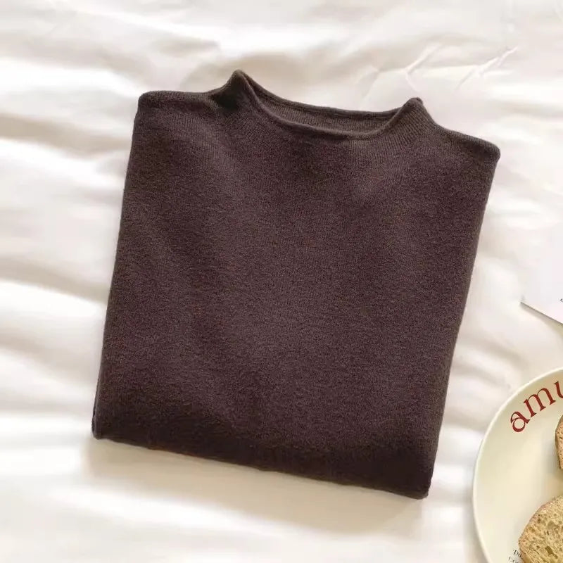 Vintage Slim Turtleneck Knit Pullover