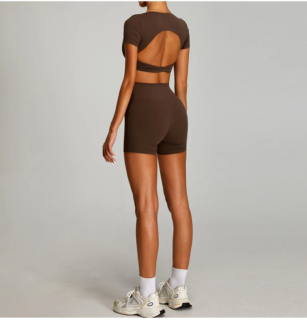 Open Back Crop Top