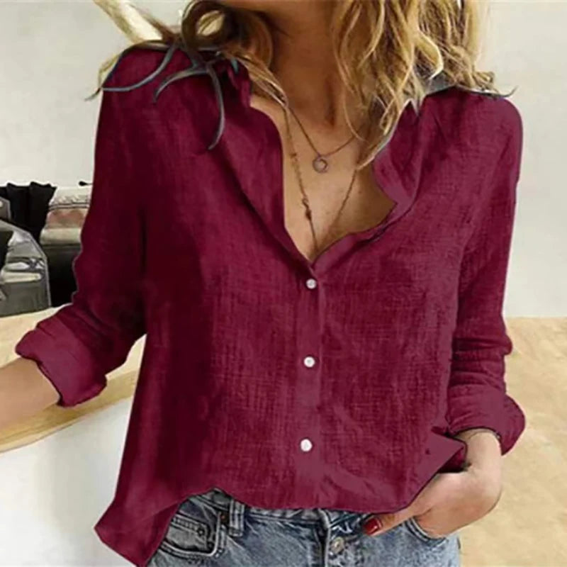 Linen Oversized Blouse