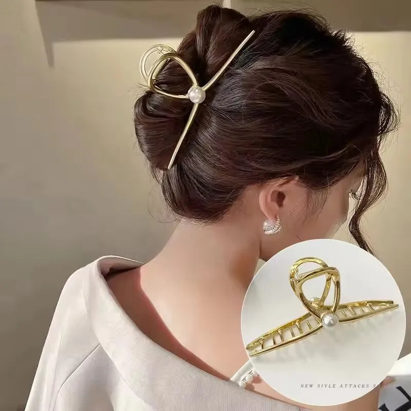 Geometric Metal Hair Claw