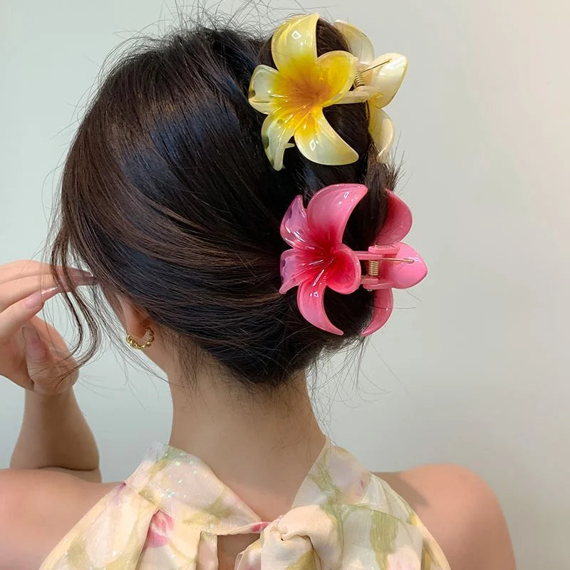 Floral Hair Claw Clip