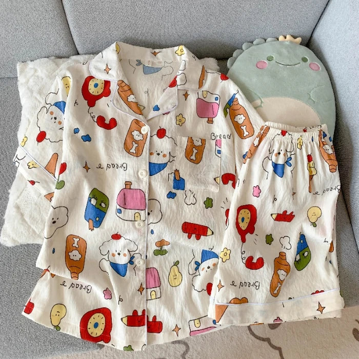 Plaid Dog PJ Set