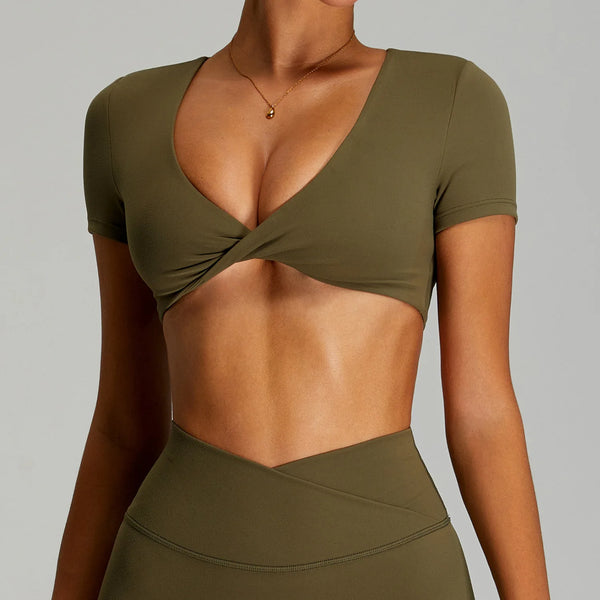 Open Back Crop Top