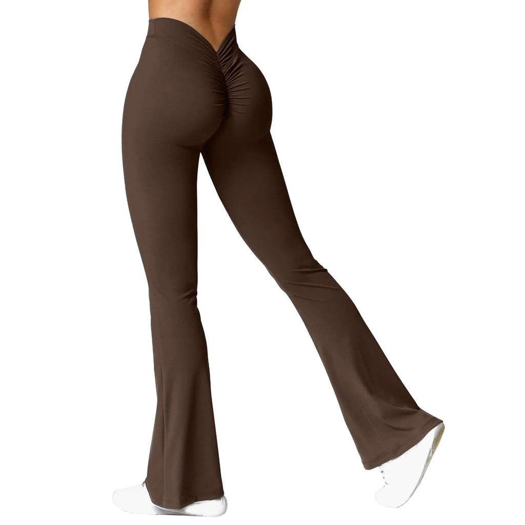 V-Back Flare Leggings